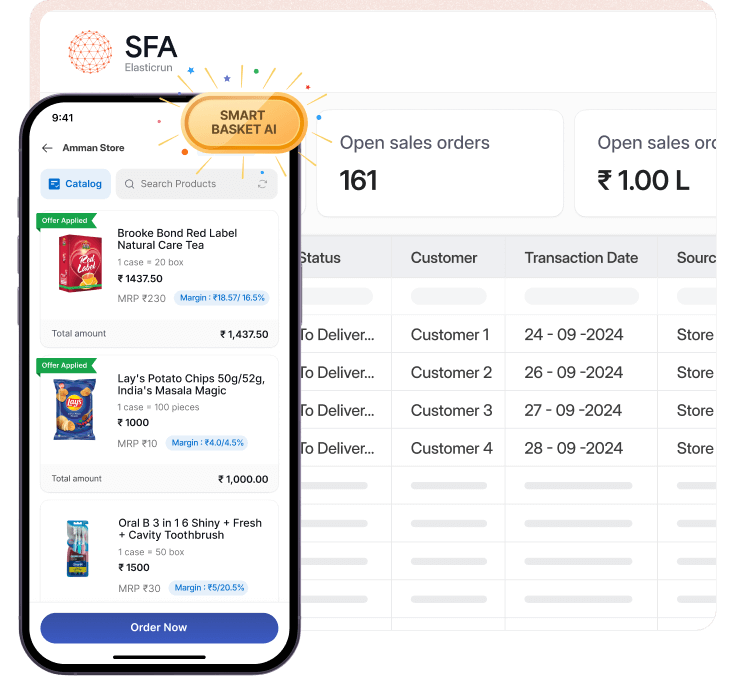 Pair with SFA to take control of your sales