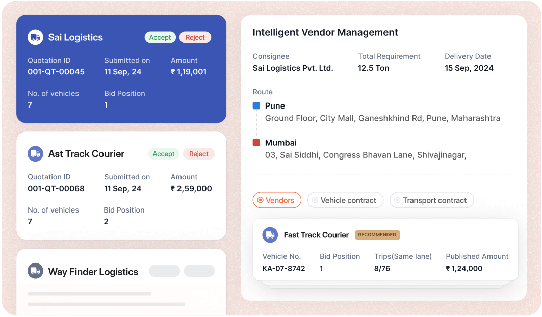 Best Vendors with AI,contracting options